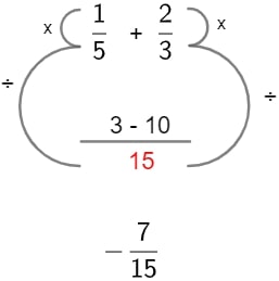 Expressão numérica com frações! #matematica #AgoraVocêSabe #dicasdemat