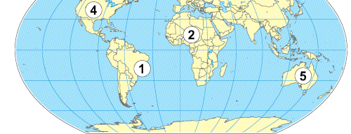 Mapa com a localização da Tundra.