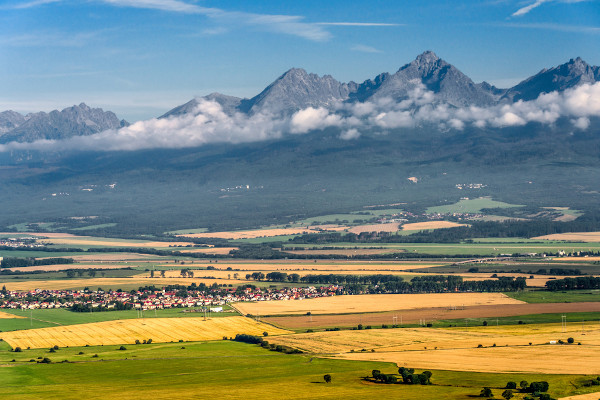 Vista do Pico de Gerlachov, ponto mais alto da Eslováquia.