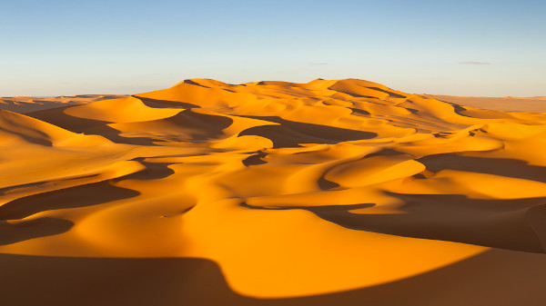 Dunas no deserto do Saara, na Líbia.