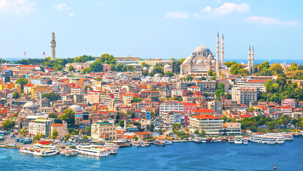 Vista da cidade de Istambul, Turquia.