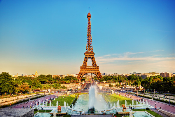 Vista da Torre Eiffel, em Paris.
