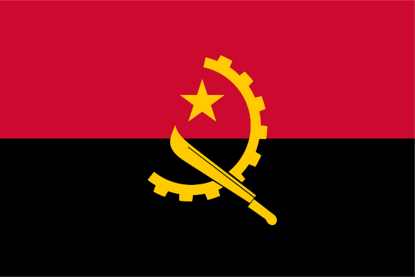 Bandeira da Angola.