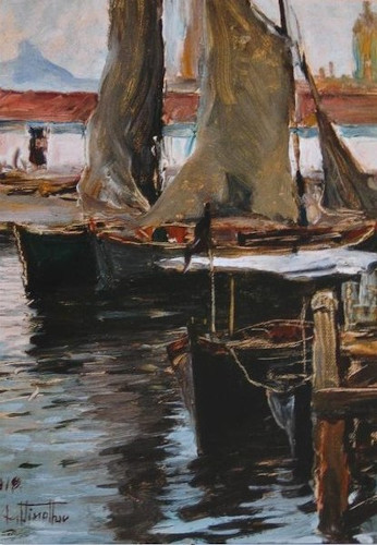 “Marinha” (1919), obra de Arthur Timótheo da Costa.