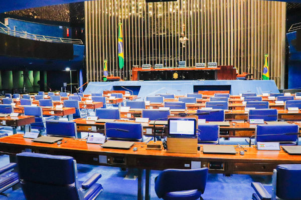 Vista interna do Senado Federal, em Brasília