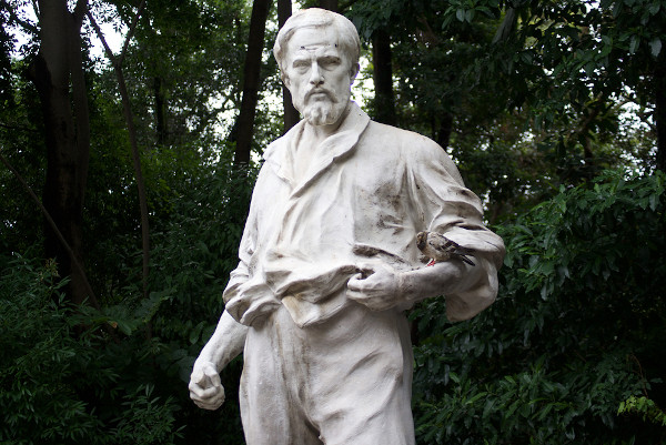 Estátua do bandeirante Bartolomeu Bueno da Silva, o Anhanguera, em São Paulo.