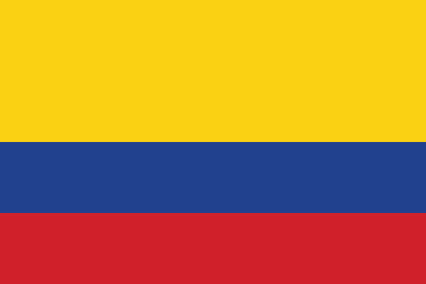 Bandeira da Colômbia.