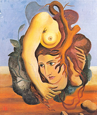 Composição surrealista (1929), obra de Ismael Nery.
