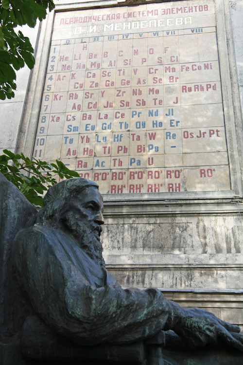 Monumento em homenagem a Mendeleev, São Petesburgo, Rússia.