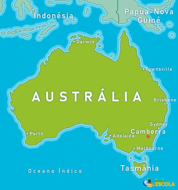 Mapa da Austrália