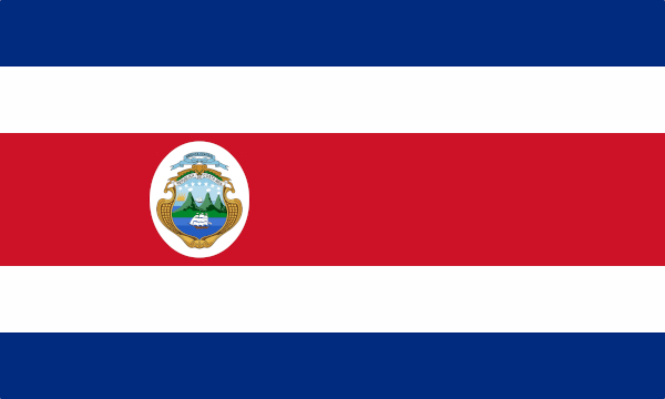 Bandeira da Costa Rica.