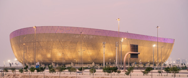Vista do Estádio Nacional Lusail, no Catar.