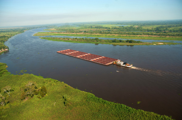 Vista do rio Paraguai