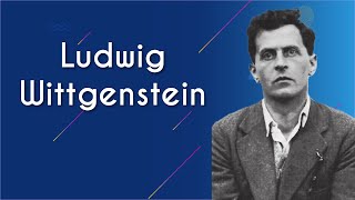 Ludwig Wittgenstein ao lado do texto"Ludwig Wittgenstein".