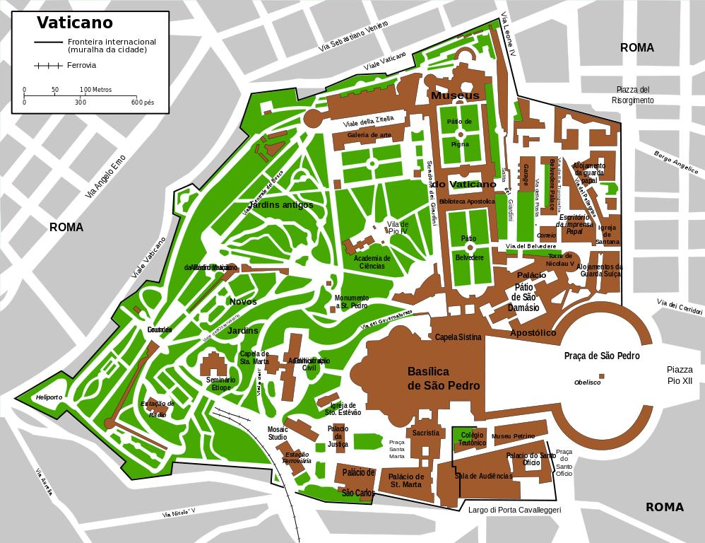 Mapa do Vaticano. [1]