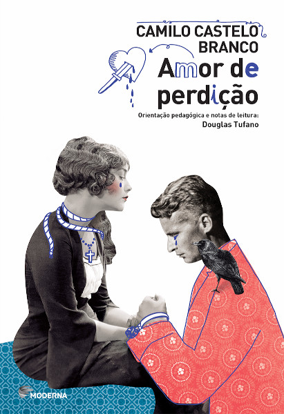 Capa do livro “Amor de perdição”, de Camilo Castelo Branco, uma das principais obras do romantismo português.