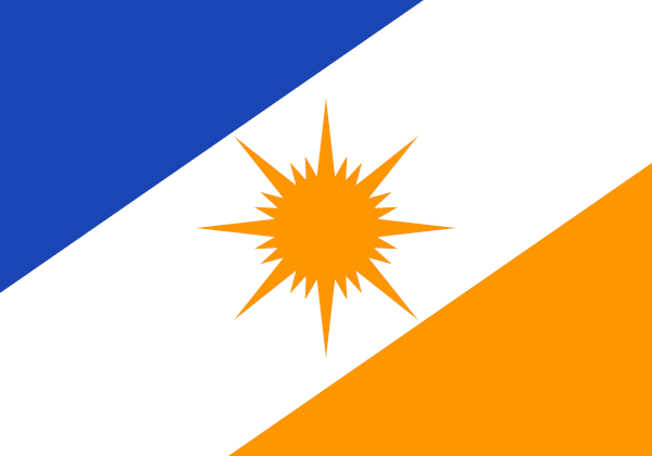 Bandeira do Tocantins, estado do Norte.