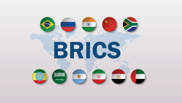 Bandeira de todos os países que farão parte do Brics.