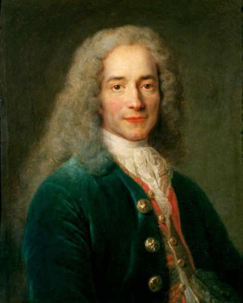 Pintura de Voltaire, um dos principais filósofos do iluminismo.