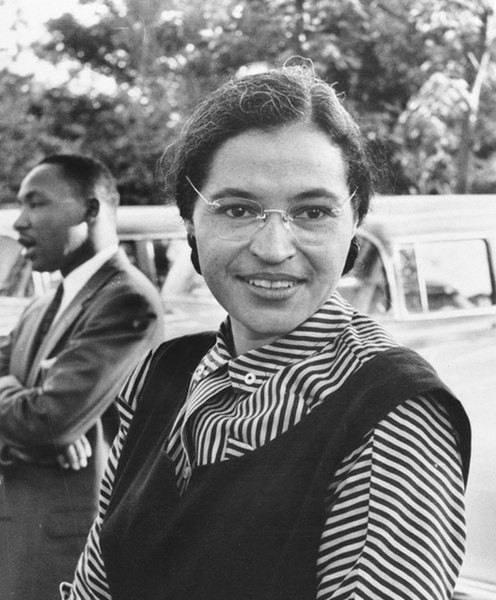 Rosa Parks em 1955.