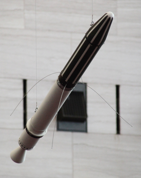 Réplica do Explorer 1, um dos principais satélites artificiais.