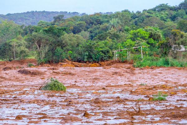 Tragédia de Brumadinho, ocorrida em Minas Gerais, como exemplo de desastres ambientais.
