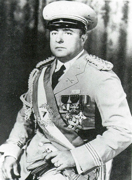 Anastasio Somoza García, eleito presidente da Nicarágua em 1936.