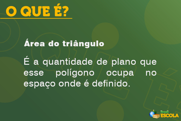 Imagem explicando o conceito de área do triângulo.