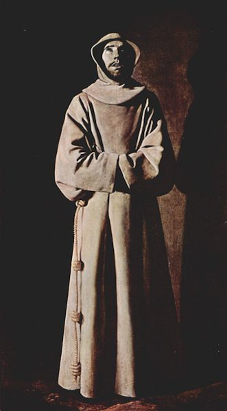 São Francisco de Assis, por Francisco de Zurbarán (1598-1664)