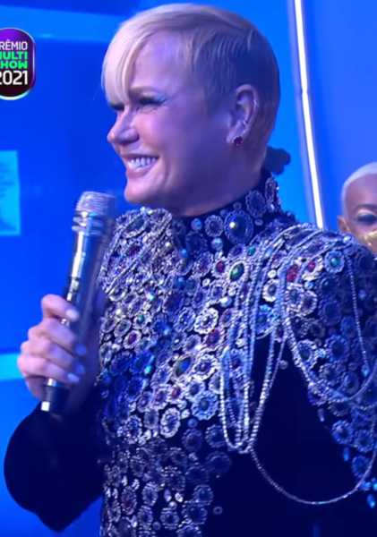 Xuxa no Prêmio Multishow de Música Brasileira, em 2021.