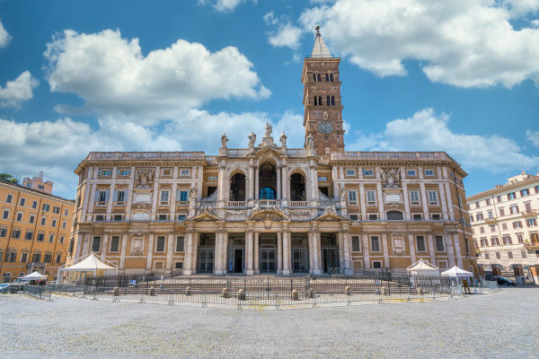 Fachada da Basílica de Santa Maria Maggiore.