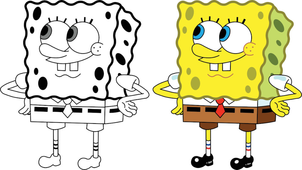 Desenhos para colorir Bob Esponja
