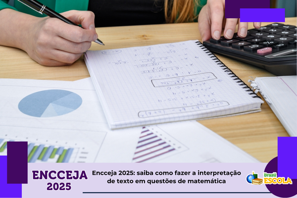 Foto: mão escrevendo em caderno com uma cauculado e folhas ao redor. Texto: título da matéria.