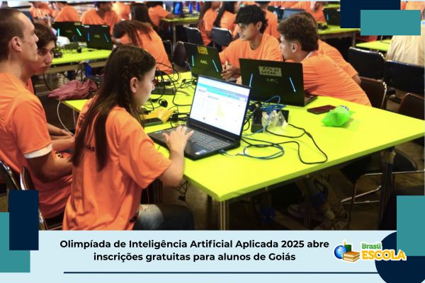 Estudantes participantes da Olimpíada de Inteligência Artificial Aplicada