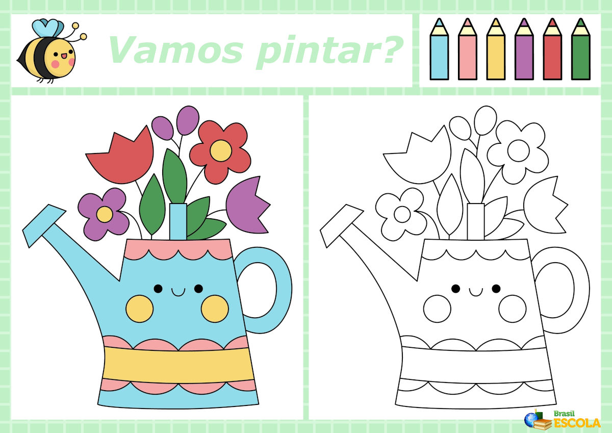 Desenho para colorir flores