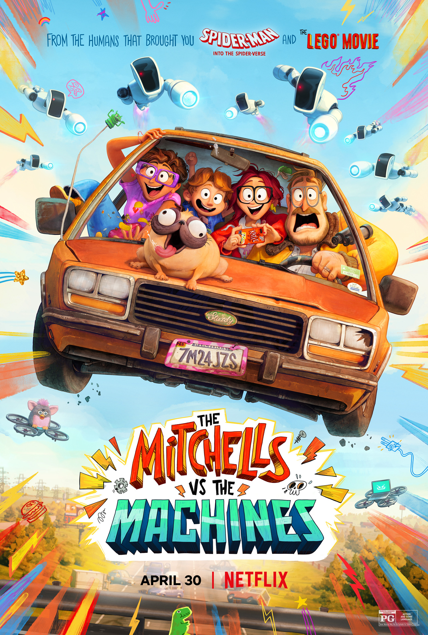 Capa do filme The Mitchells vs. The Machines