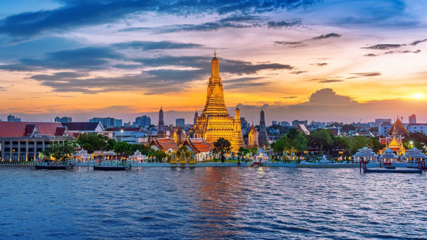 Bangkok, na Tailândia, um dos países do Sudeste Asiáticos.