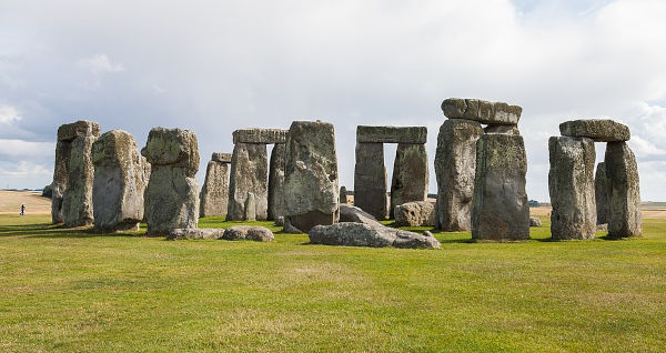 Monumento de Stonehenge, localizado ao sul da Grã-Bretanha.