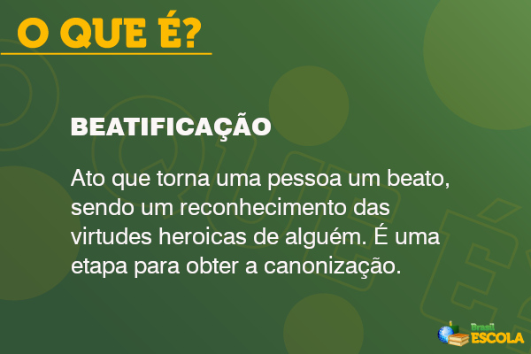 Conceito de beatificação em fundo verde. Conceito de beatificação em fundo verde.