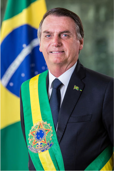 Foto oficial de Jair Bolsonaro como presidente da República. Foto oficial de Jair Bolsonaro como presidente da República.