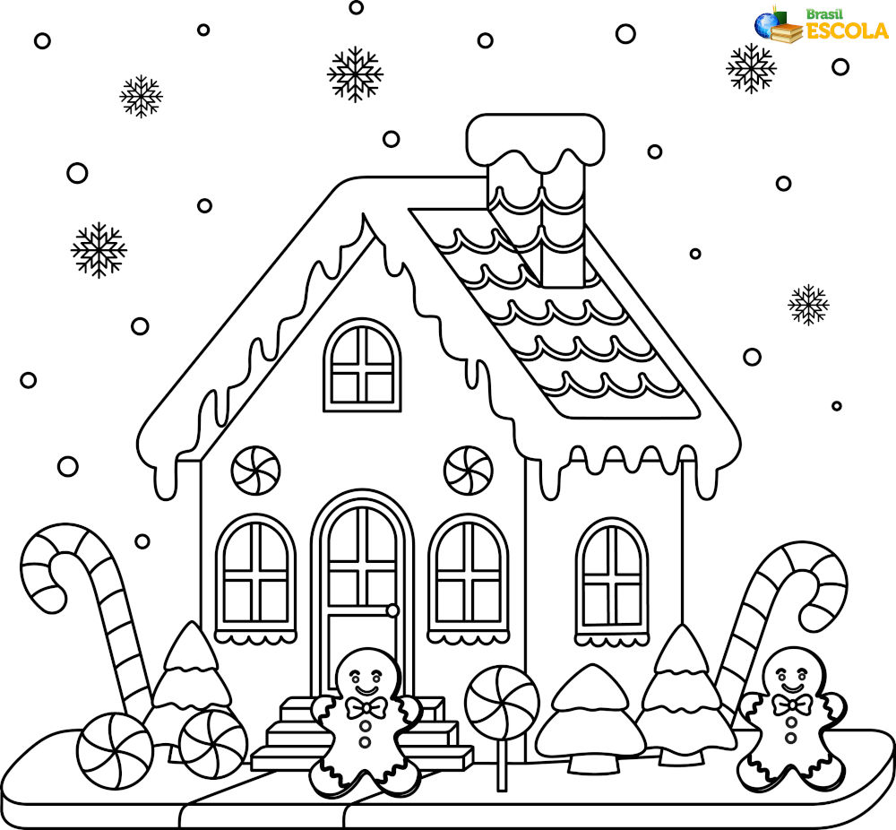 desenho para colorir biscoito de gengibre