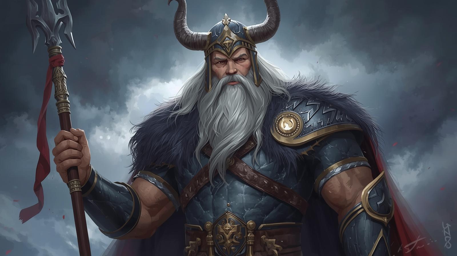 Odin, deus nórdico.
