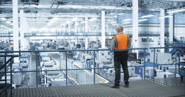 Homem uma fábrica, uma alusão ao fato de que as primeiras fábricas surgiram no século XVIII (18).