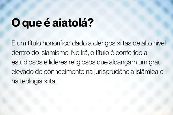 Conceito de aiatol&aacute;.