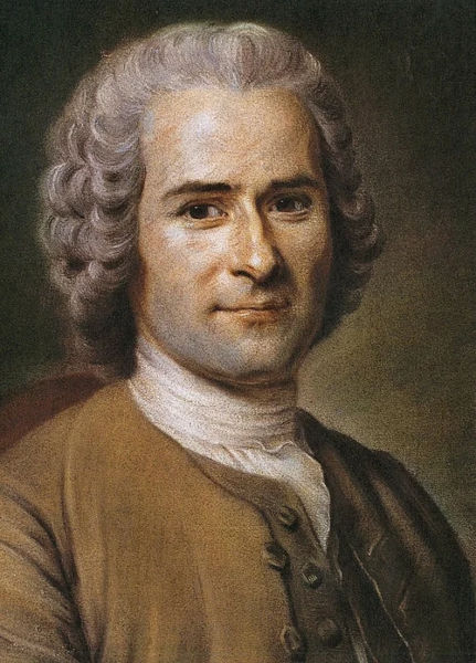 Retrato de Rousseau, um dos pensadores do iluminismo, que criticava o Antigo Regime.