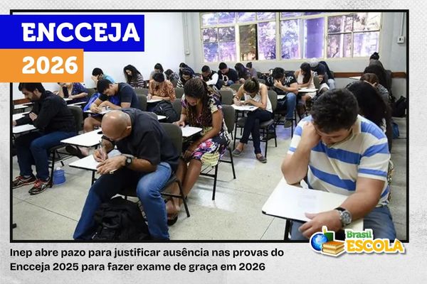 Candidatos em sala de prova do Encceja