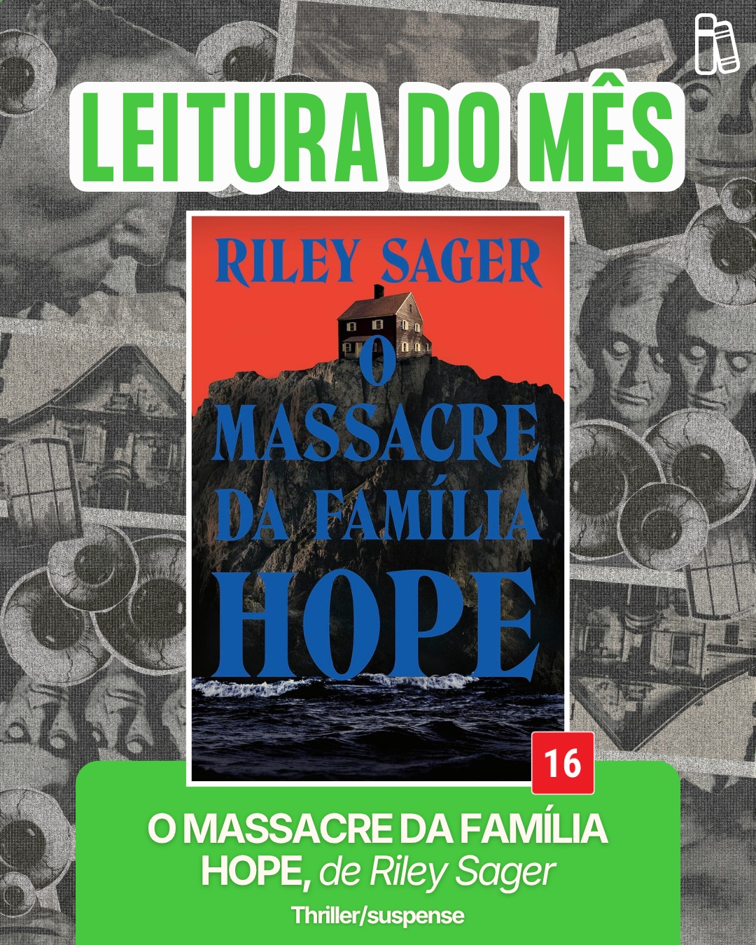 Banner mostra a capa do livro “O massacre da família Hope”, que será o segundo livro do Clube do Livro do Brasil Escola.