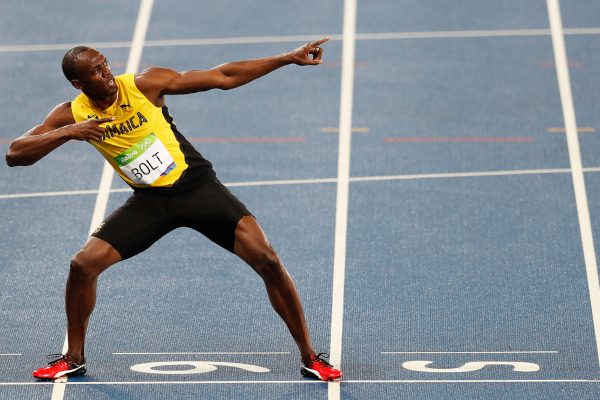 Usain Bolt, campeão olímpico e velocista da Jamaica que alçou fama internacional.