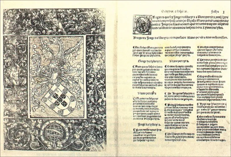 Os 880 poemas da poesia palaciana portuguesa foram reunidos na coletânea Cancioneiro geral, por Garcia de Resende.