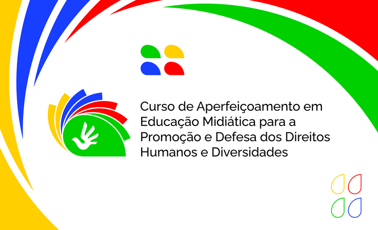 Logo do curso online e gratuito de educação midiática e Direitos Humanos